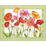 (image for) Poppy Pattern Counted Cross Stitch Kit